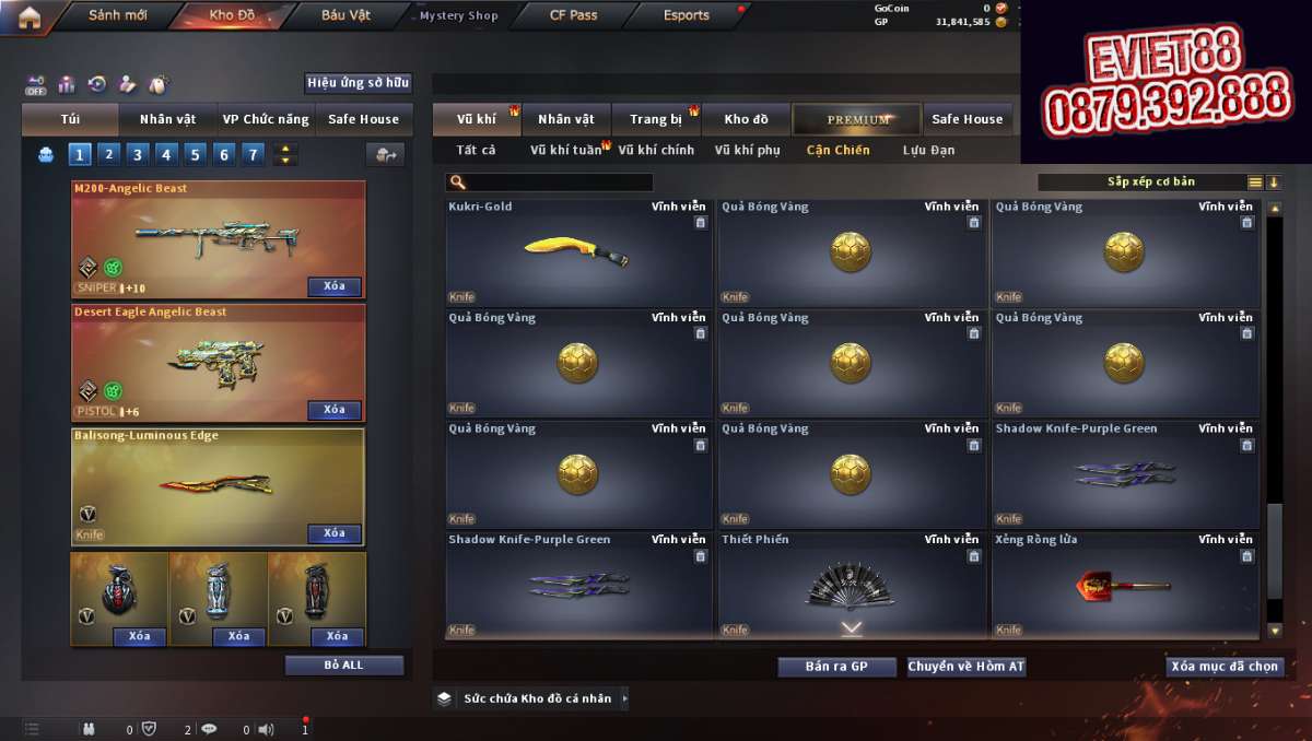 shop acc cf uy tin gia re